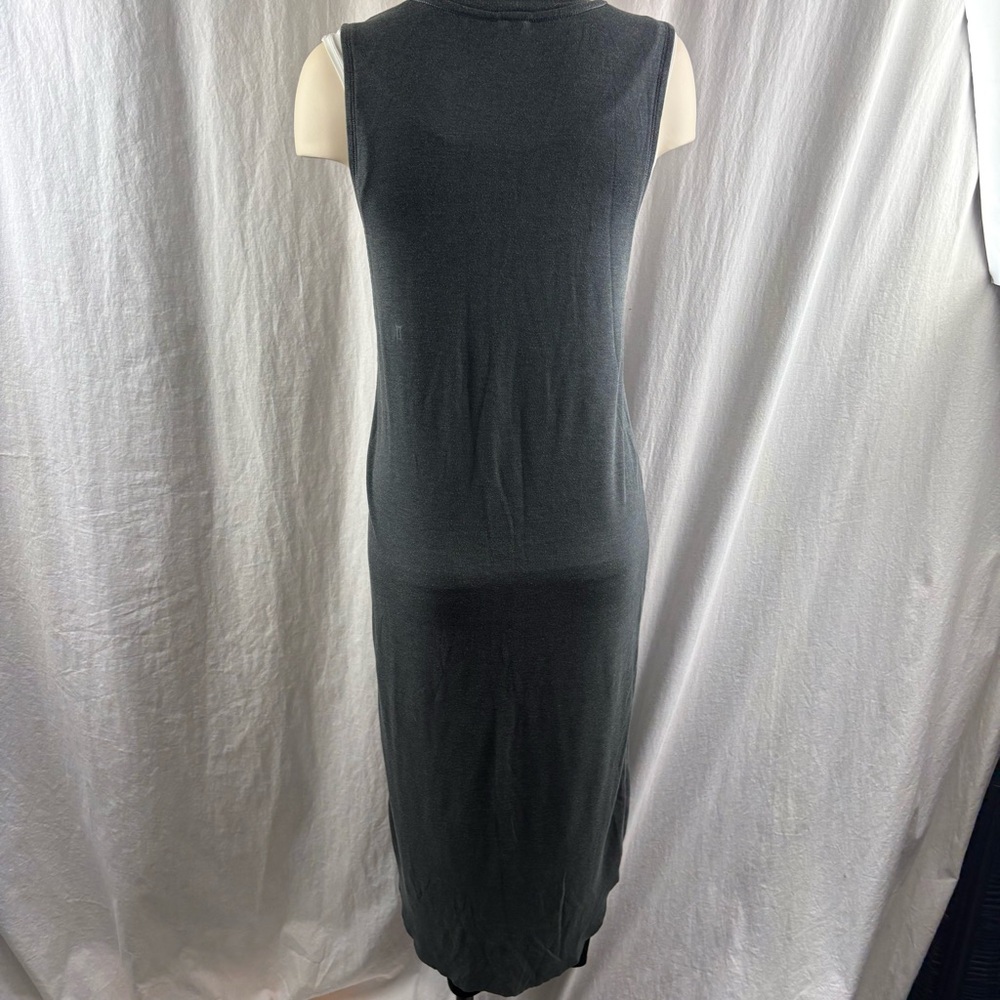 Kit & Ace Good feels brushed sleeveless grey dress M - Picture 5 of 13